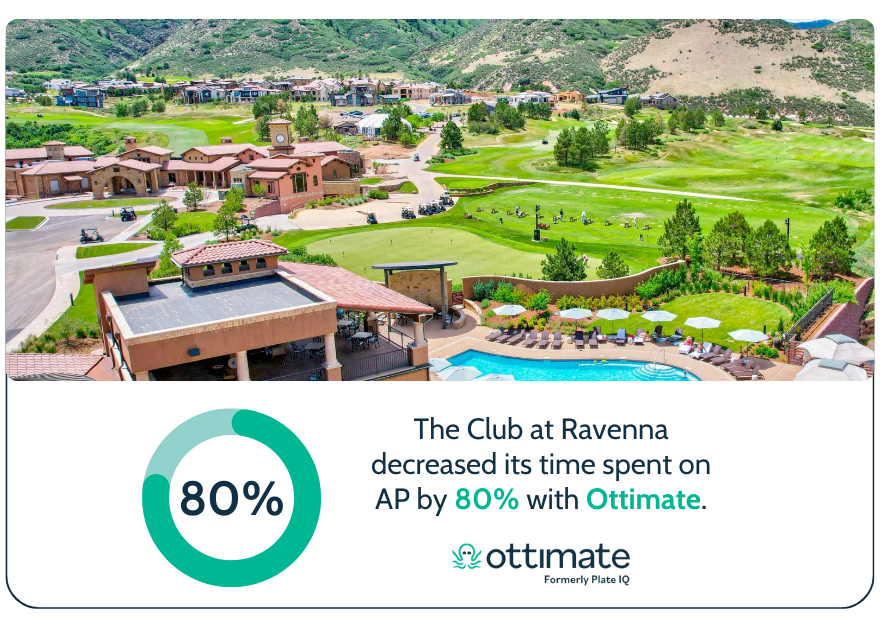 The club at Ravenna chose Ottimate to improve their club accounts payable process to meet club ap best practices. 