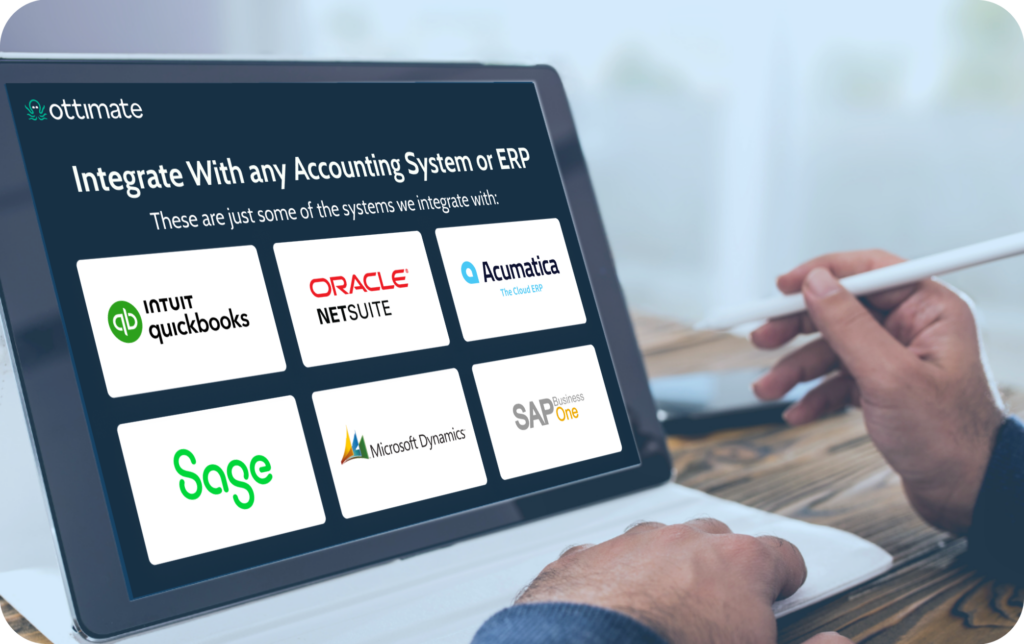 Ottimate accounting software integrations ERP