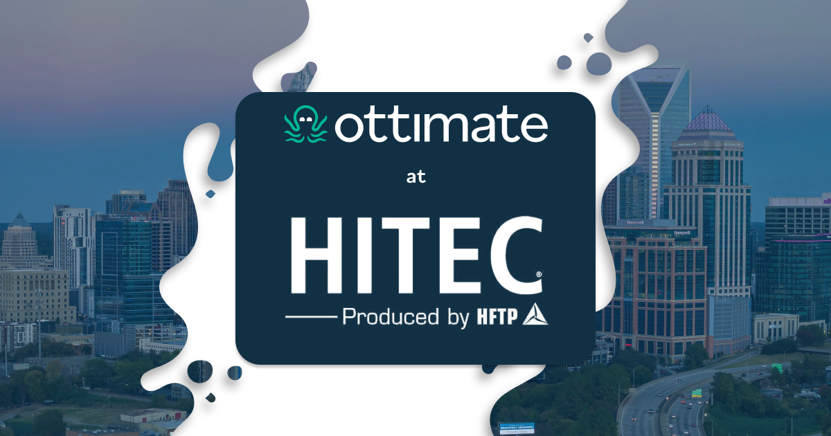 Ottimate at HITEC 2024 graphic with charlotte NC background