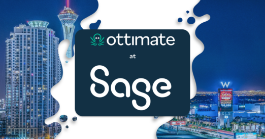ottimate at sage transform 2024 graphic with las vegas background