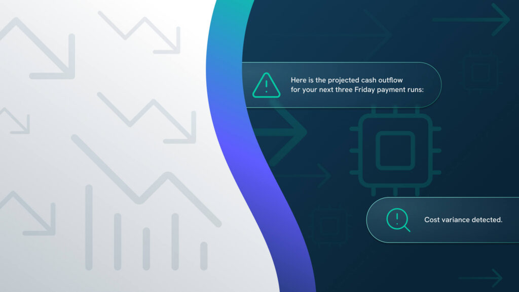Split screen of fragmented AP reporting on one side with streamlined reporting on the right