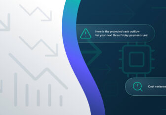 Split screen of fragmented AP reporting on one side with streamlined reporting on the right